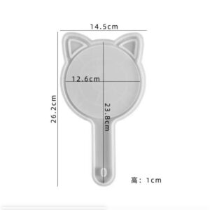 Big Mirror Mold with Mirror (Cat Shape)