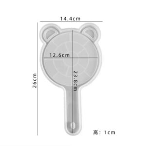 Big Mirror Mold with Mirror (Bear shape )