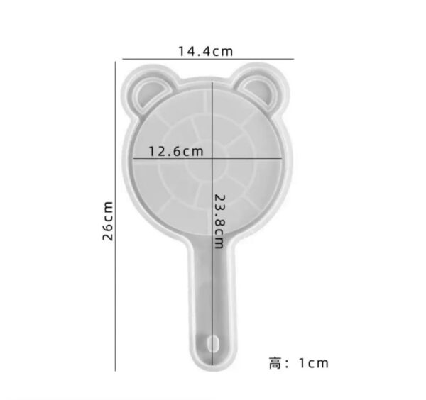 Big Mirror Mold with Mirror (Bear shape )
