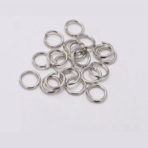 Jump Ring 8mm ( 100 pieces) Silver