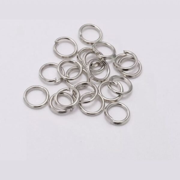 Jump Ring 8mm ( 100 pieces) Silver