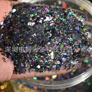 Chunky Glitters- Black