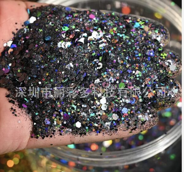 Chunky Glitters- Black