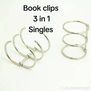 Book Binder 3in1 (Pair) Silver