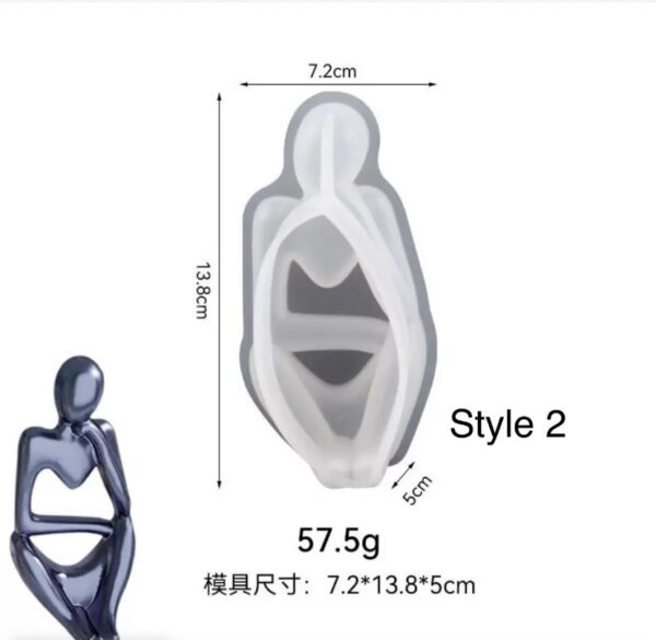 Thinkers Figurine Mold (Style 2)
