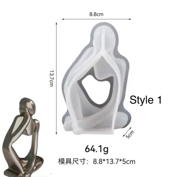 Thinkers Figurine Mold (Style 1)