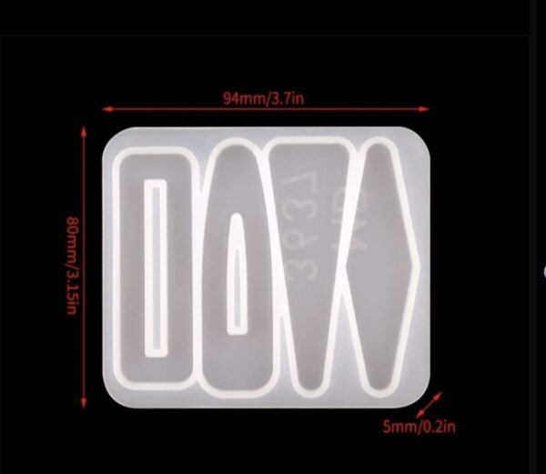 Hair Clip/Brooch Mold (Style 3)
