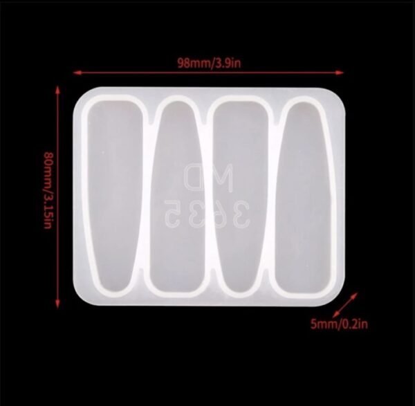 Hair Clip/Brooch Mold (Style 2)
