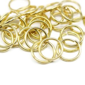 Jump Ring 10mm ( 100 pieces) Gold