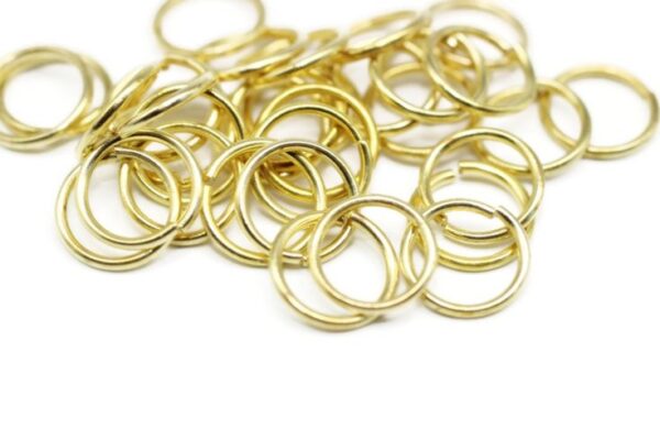 Jump Ring 10mm ( 100 pieces) Gold