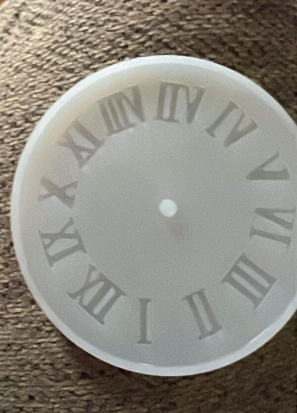 Small Clock Mold (Numerals)