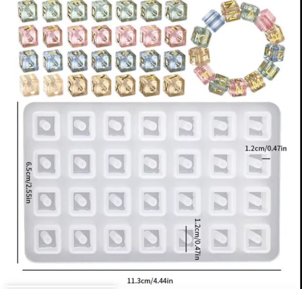 Alphabet Beads Mold
